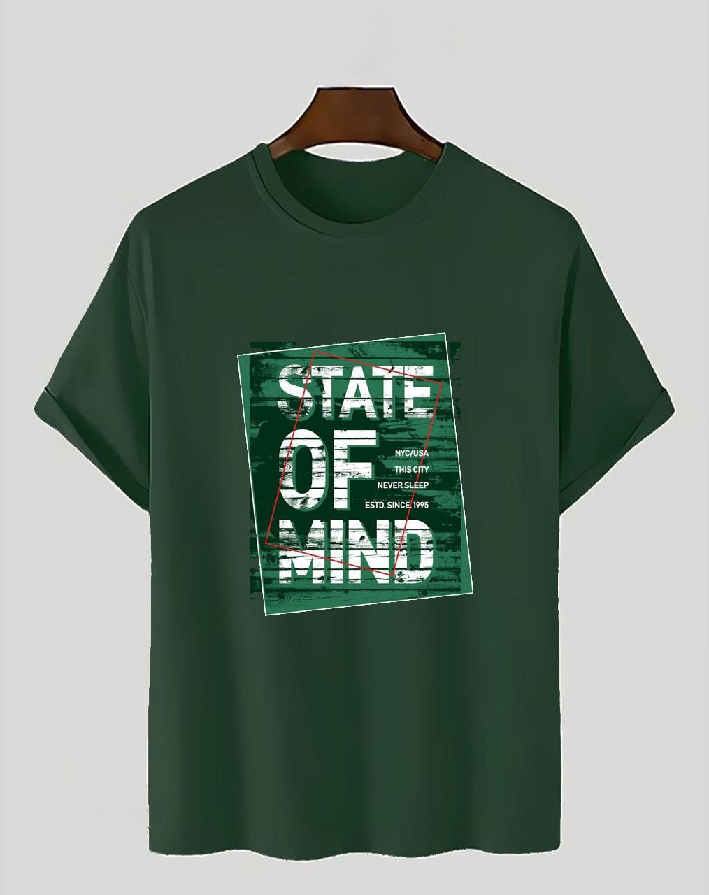 GREEN STATE OF MIND T SHIRT