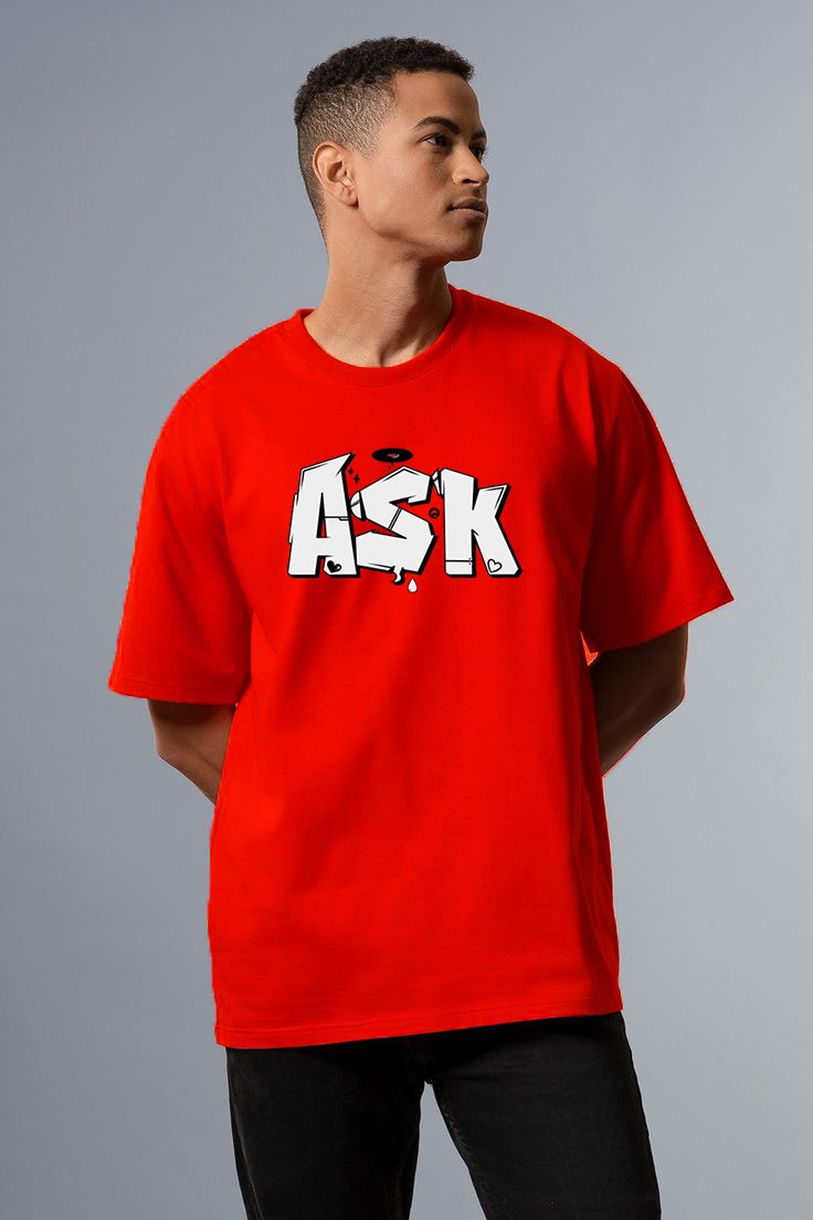 RED ROUND NECK T-SHIR