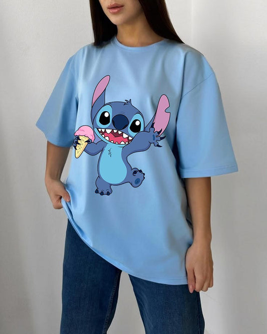 Sky Blue Oversized Tee