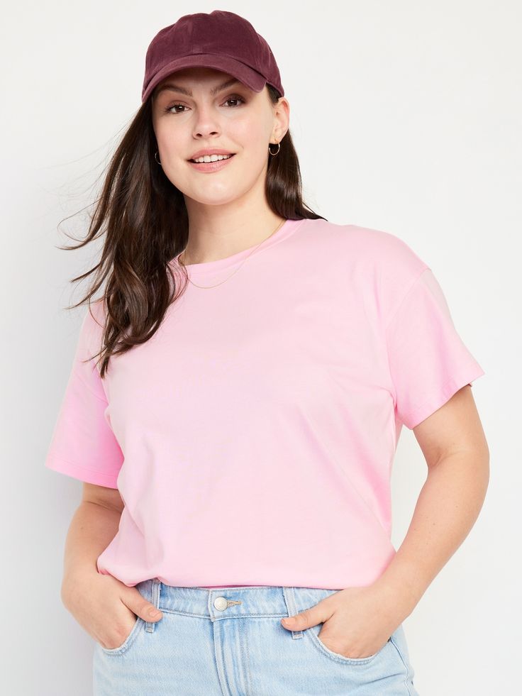 SIMPLE CRE NECK TEE